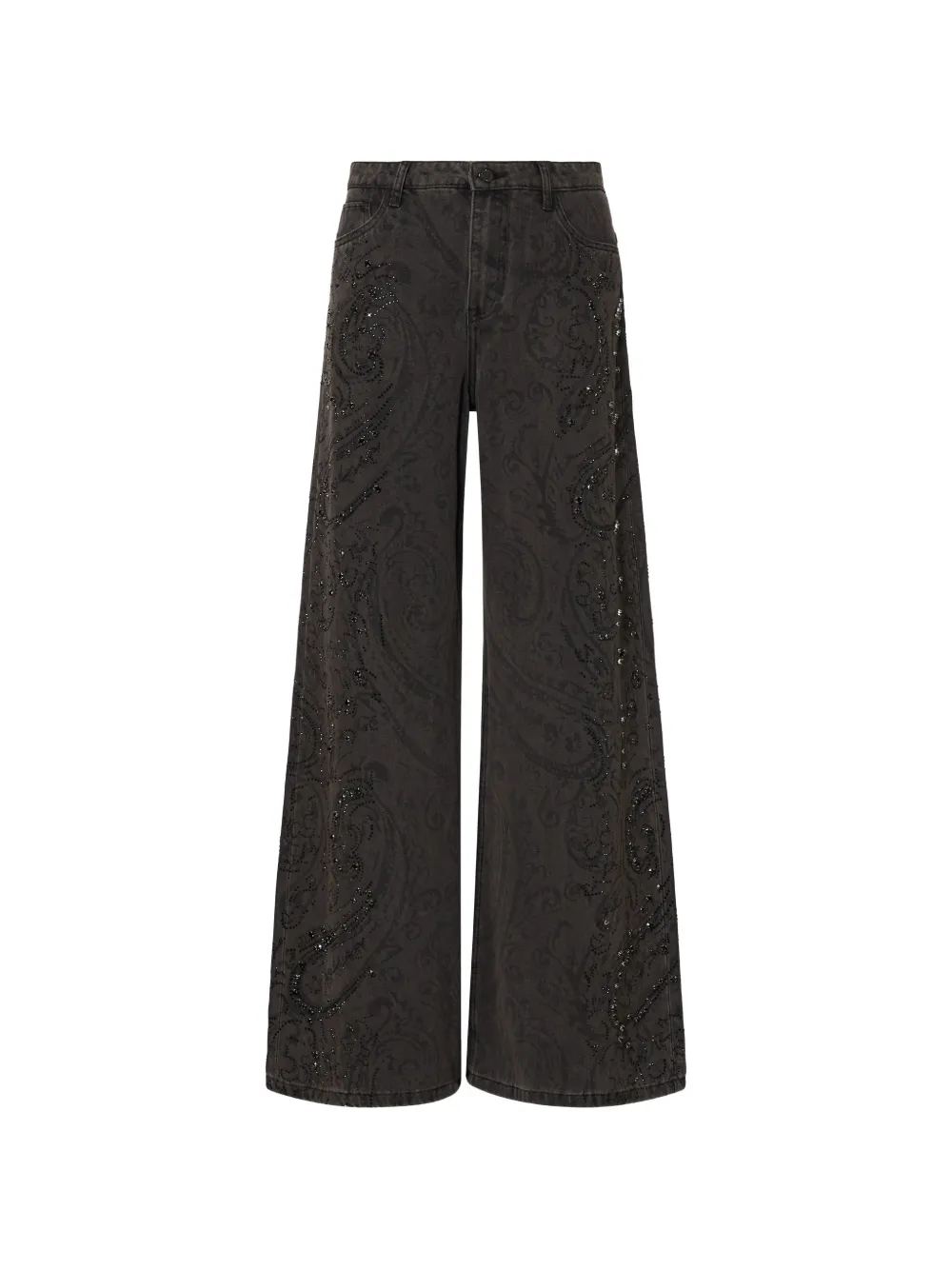 LIU JO flared jeans with gemstones - Schwarz