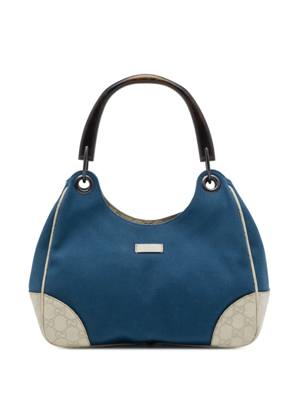 Gucci Pre-Owned Borsa a spalla in tela Colbert con finiture Guccissima 2016-2026 - Blu