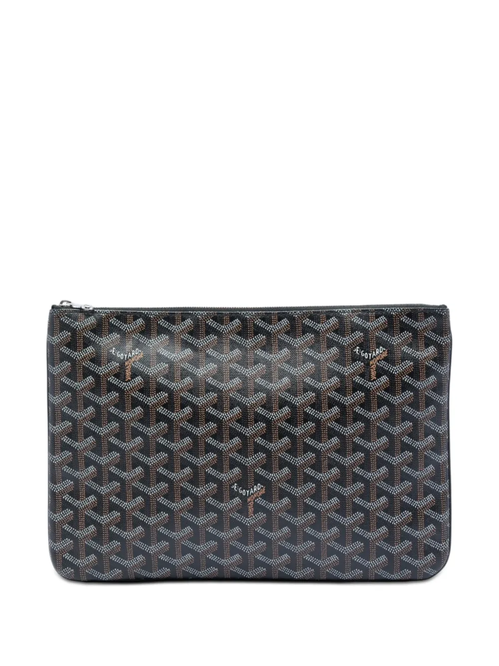 Goyard Pre-Owned 2017 Goyardine Senat MM clutch bag - Black