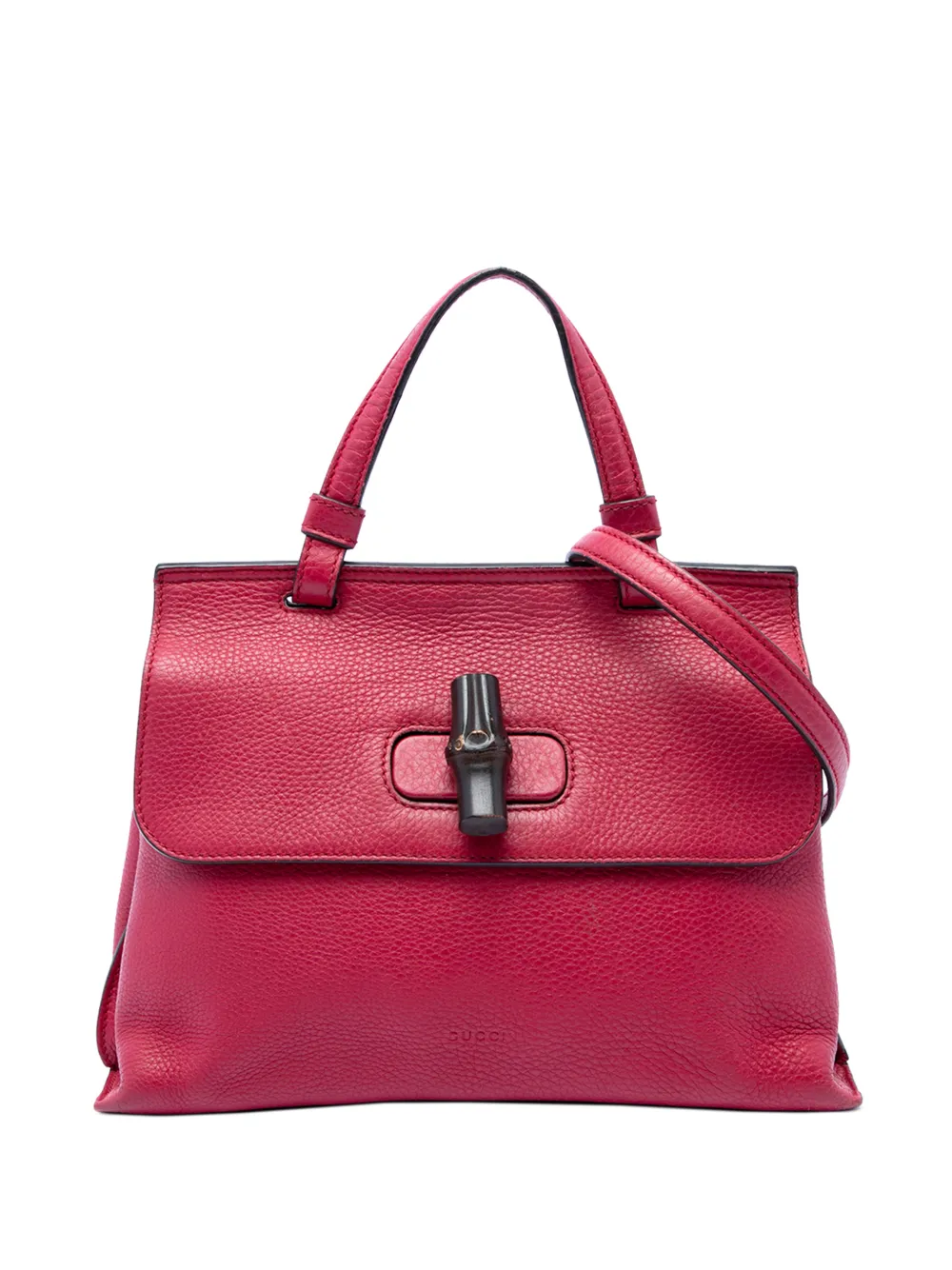 Gucci Pre-Owned Borsa a tracolla Daily piccola in pelle di vitello e bambù 2016-2026 - Rosa