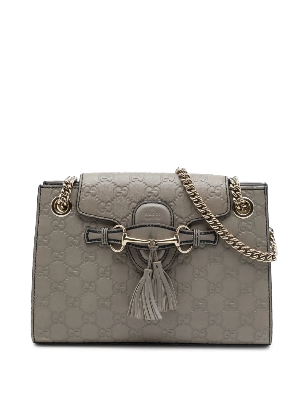 Gucci Pre-Owned 2016-2026 Small Guccissima Emily shoulder bag - Grey