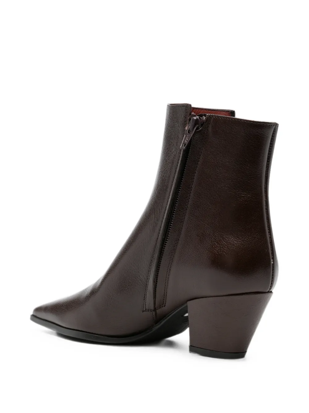 Roberto Festa Milia point-toe leather ankle boots Bruin
