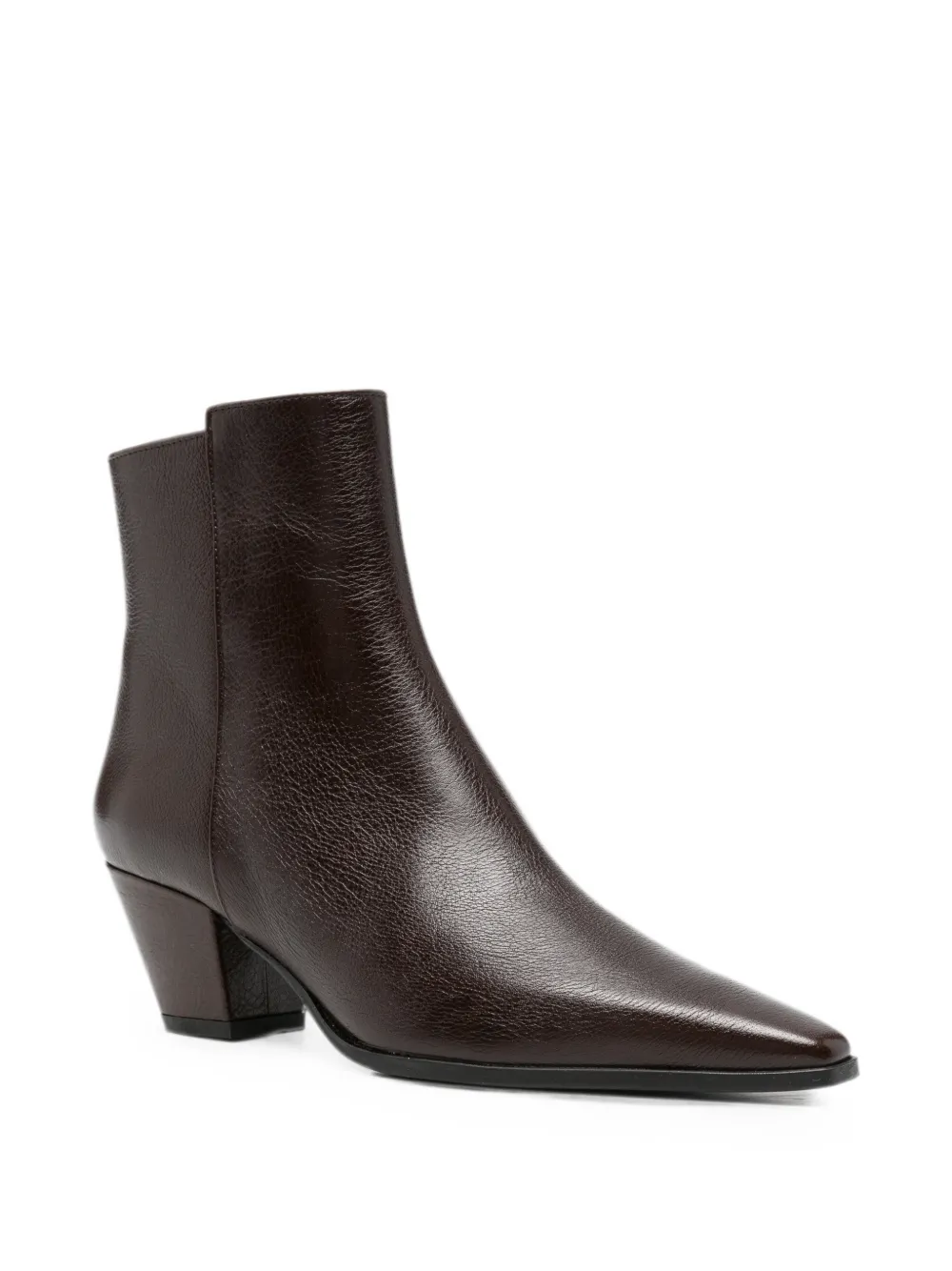 Roberto Festa Milia point-toe leather ankle boots Bruin