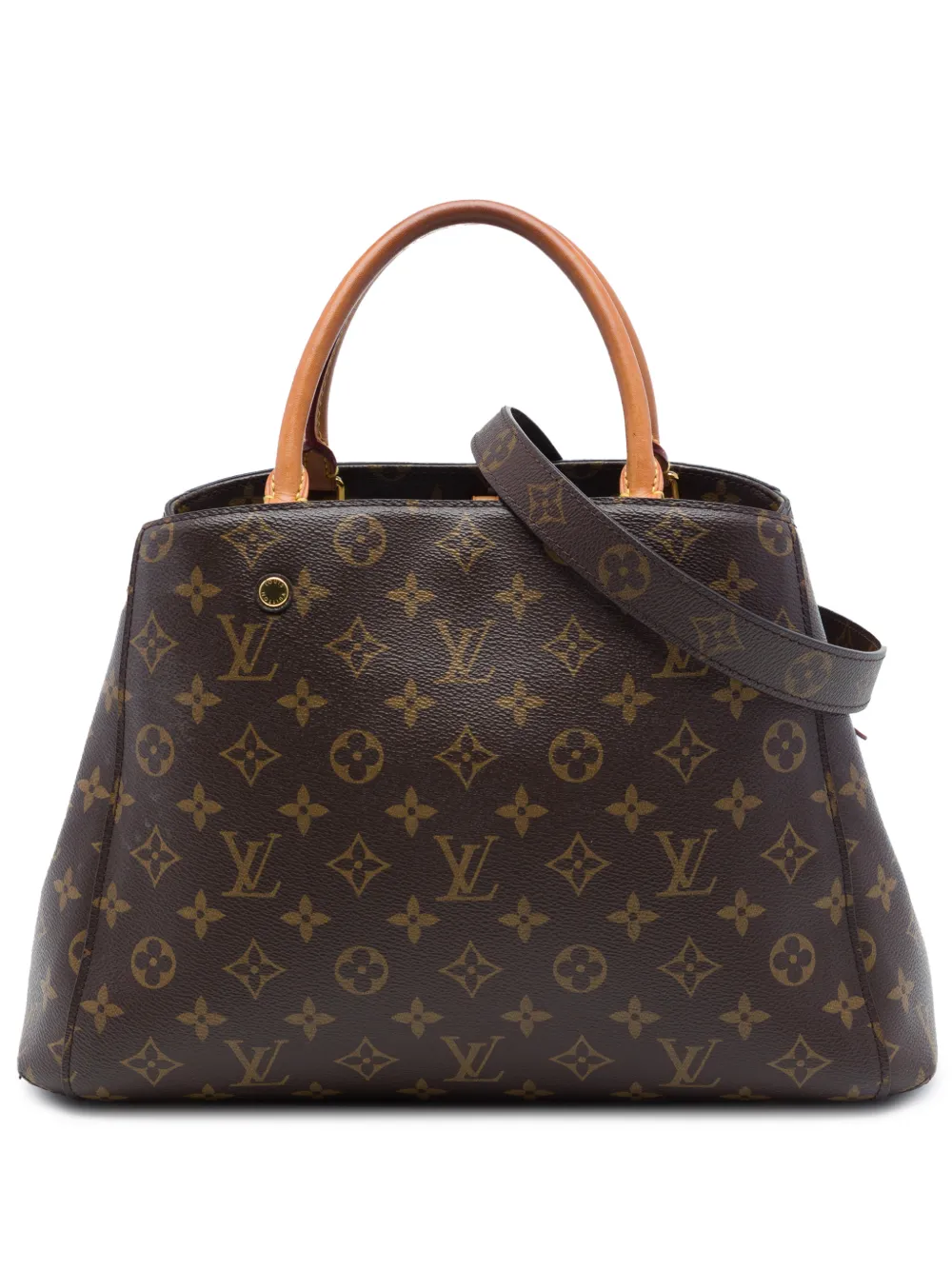 Louis Vuitton Pre-Owned 2017 Montaigne MM Satchel-Tasche mit Monogramm - Braun
