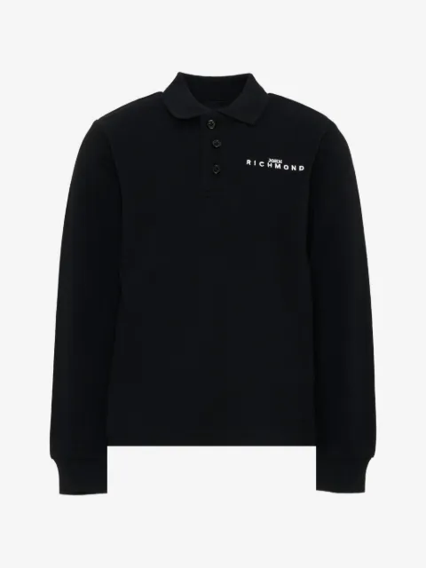 John Richmond Junior polo con logo estampado