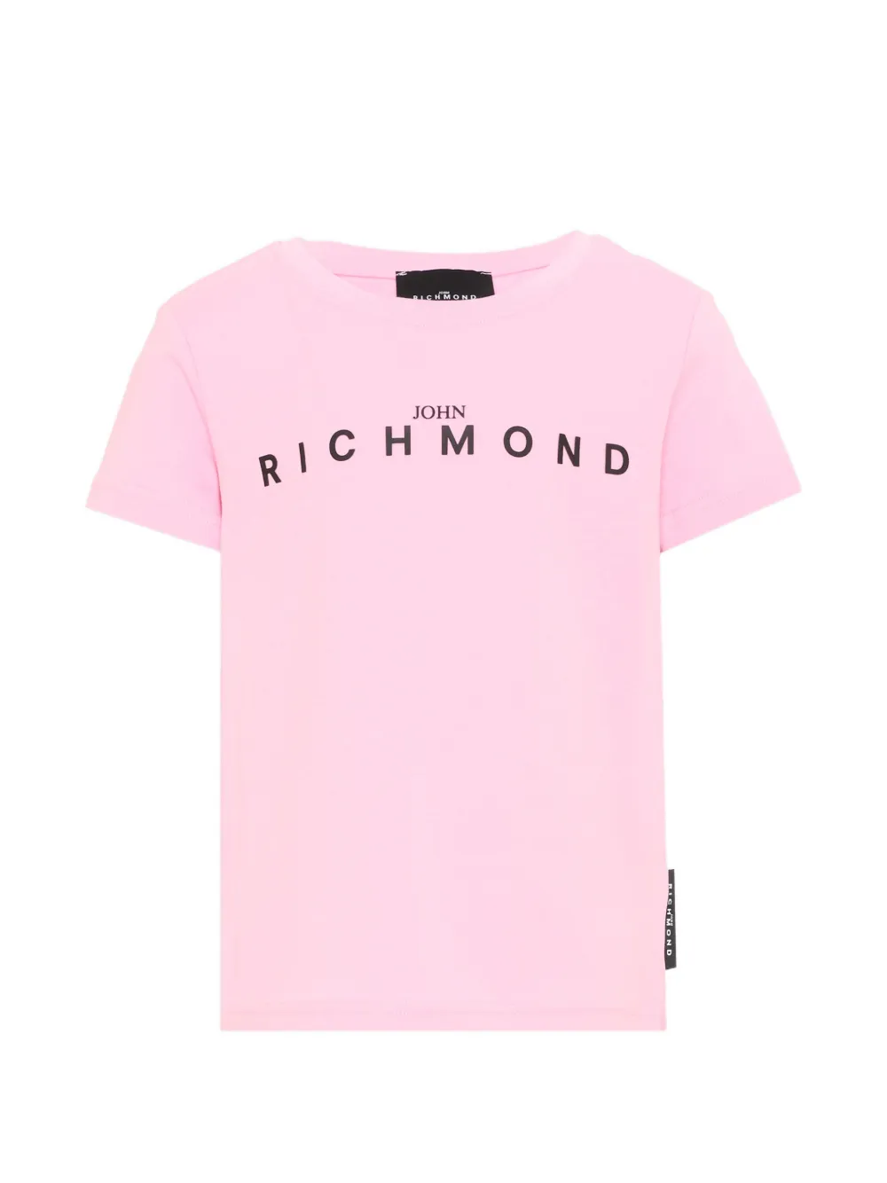 John Richmond Junior T-shirt met logoprint Roze