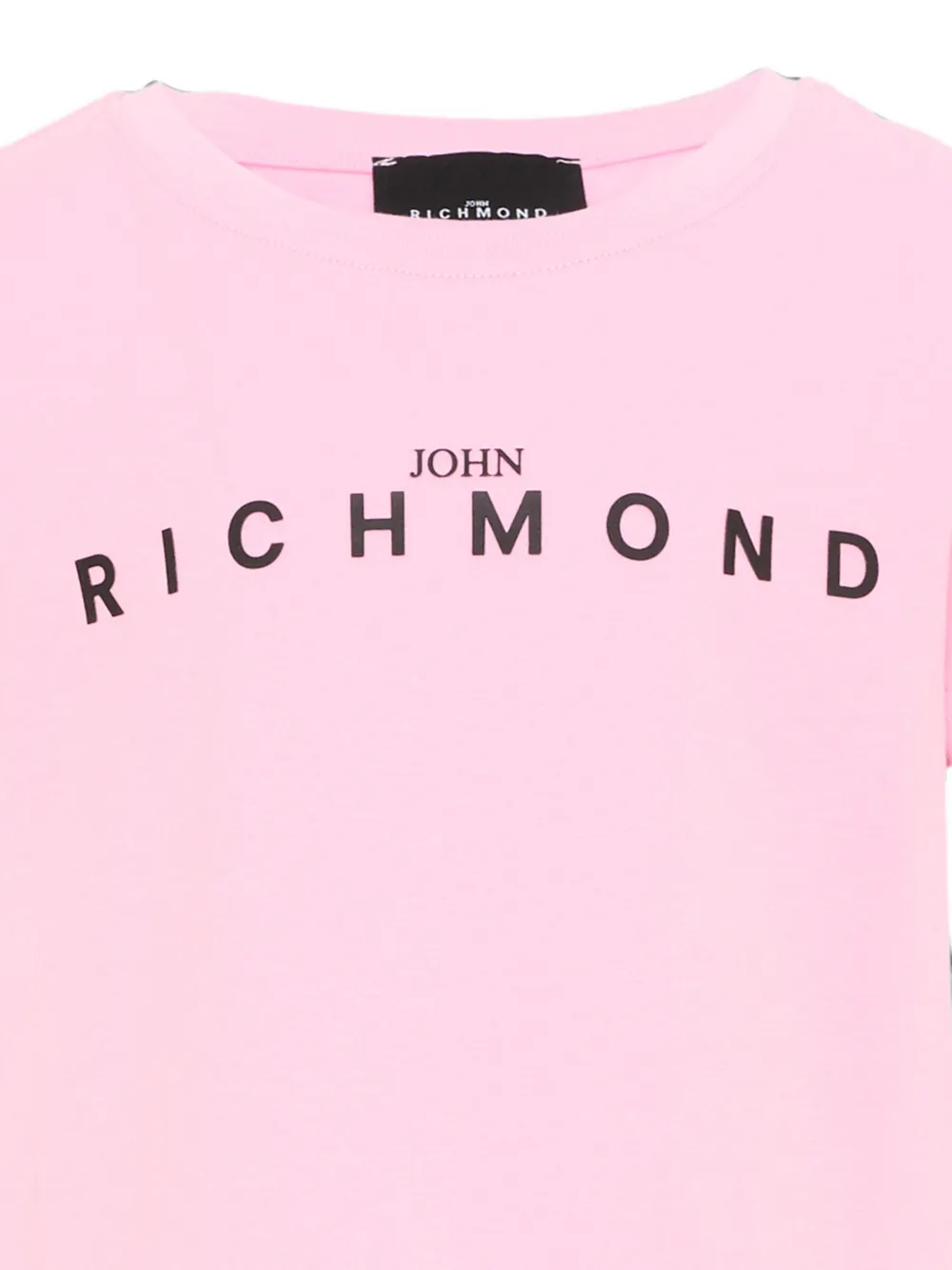 John Richmond Junior T-shirt met logoprint Roze