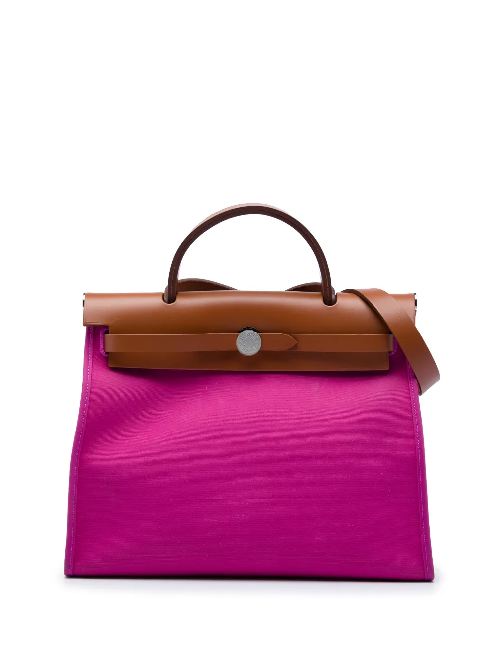Hermès Pre-Owned 2018 Toile Herbag Zip 31 satchel - Pink
