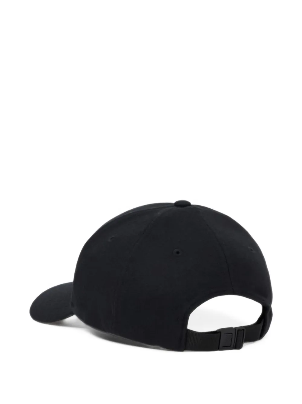 Stone Island 9100010 honkbalpet van wol-nylonflanel Zwart