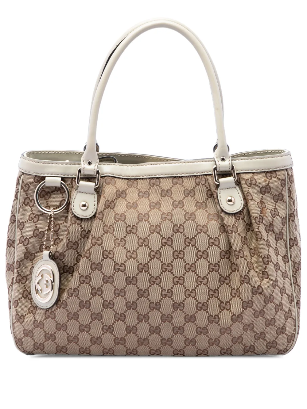 Gucci Pre-Owned Borsa tote Sukey in tela GG 2016-2026 - Bianco