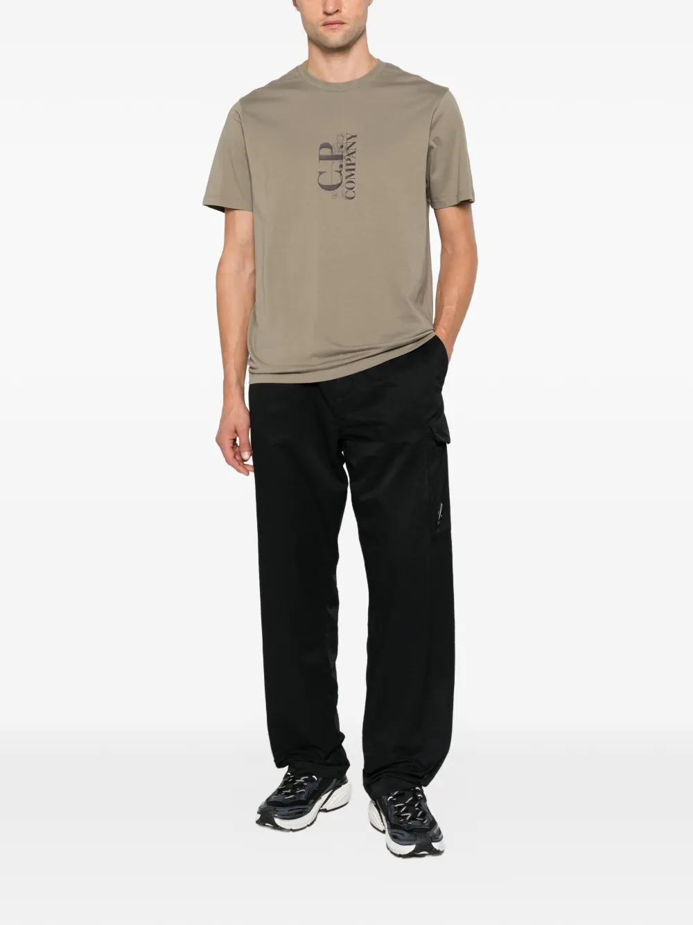 C.P. Company T-shirt met logoprint Grijs