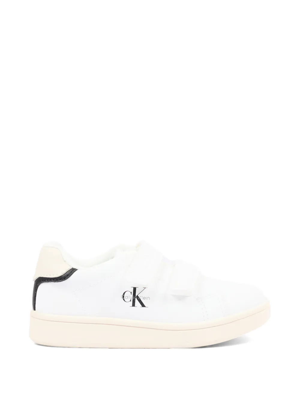 Calvin Klein Kids logo-print sneakers Wit