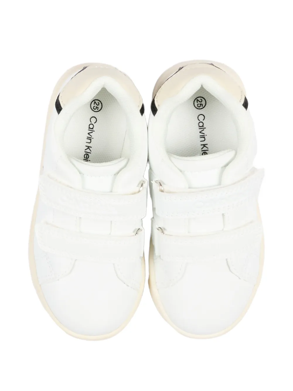 Calvin Klein Kids logo-print sneakers Wit