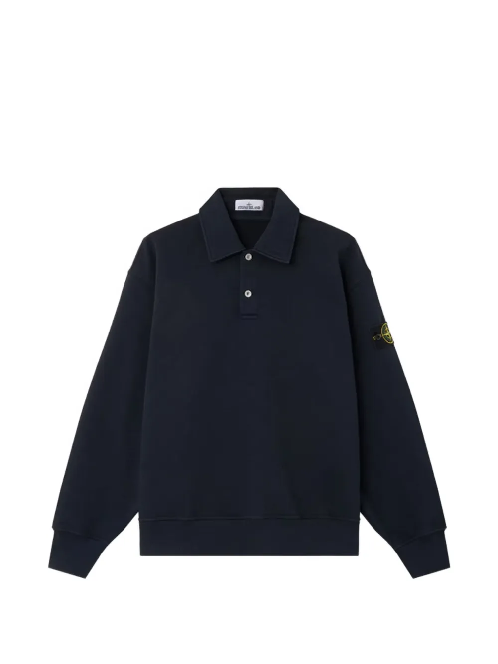 Stone Island logo-patch polo shirt - Blu