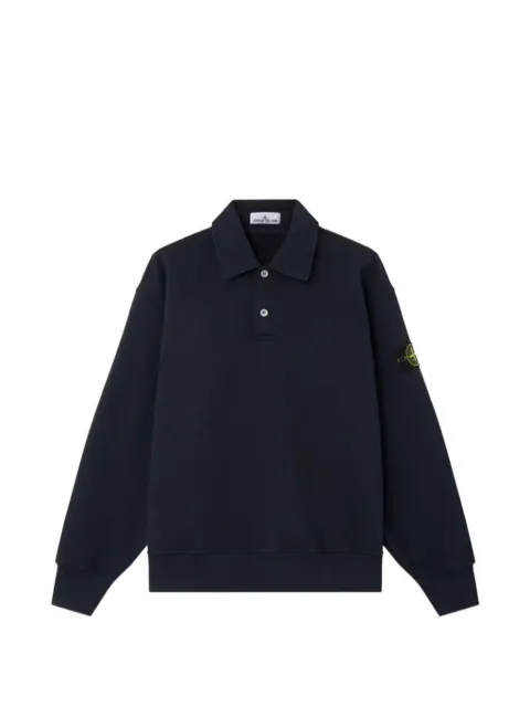 Stone Island logo-patch polo shirt