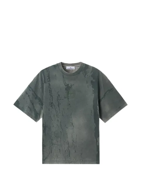 Stone Island 2100002 organic cotton jersey, laser colour garment dyed T-shirt