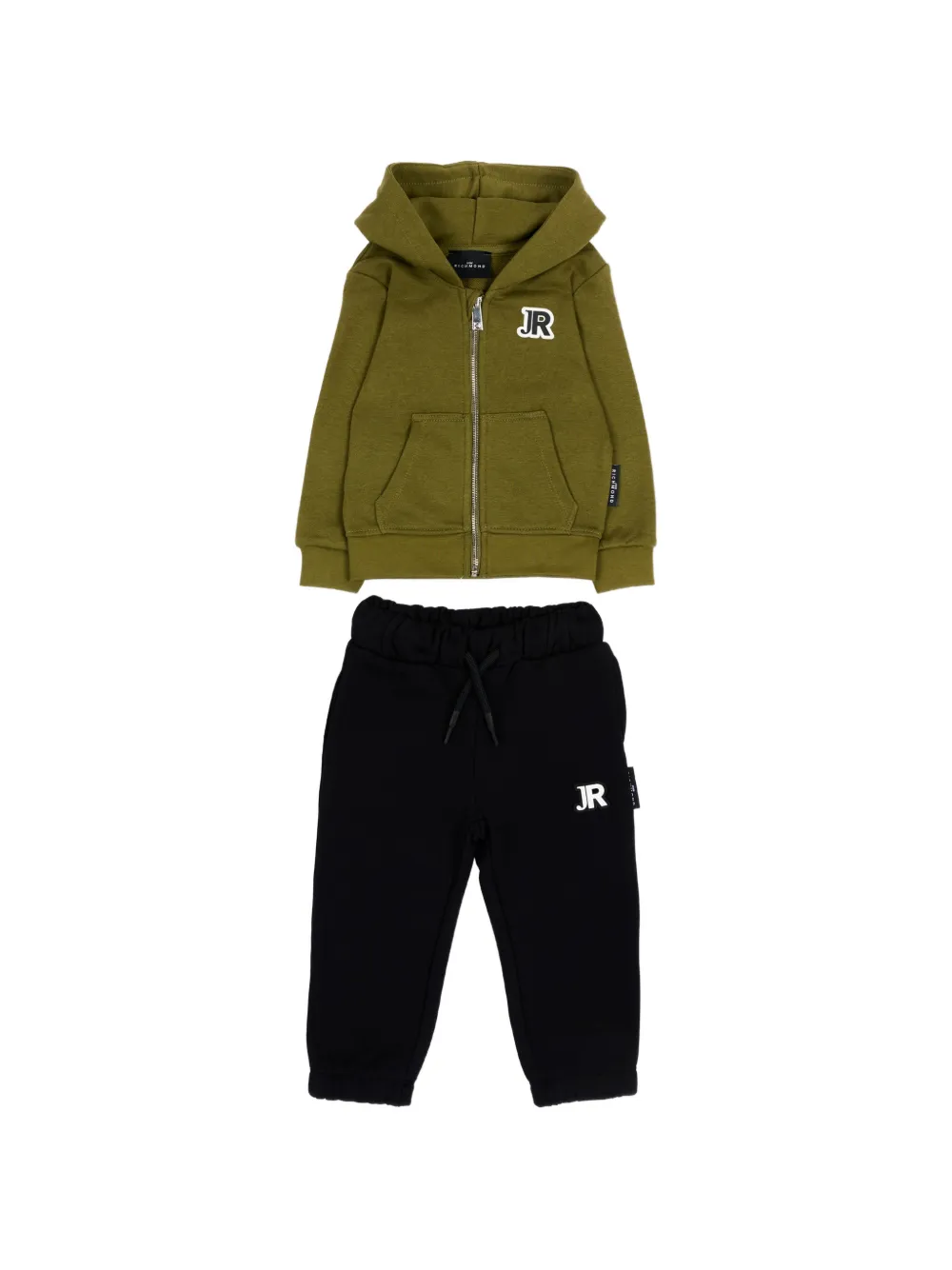 John Richmond Junior logo-patch tracksuit set (set of two) - Verde