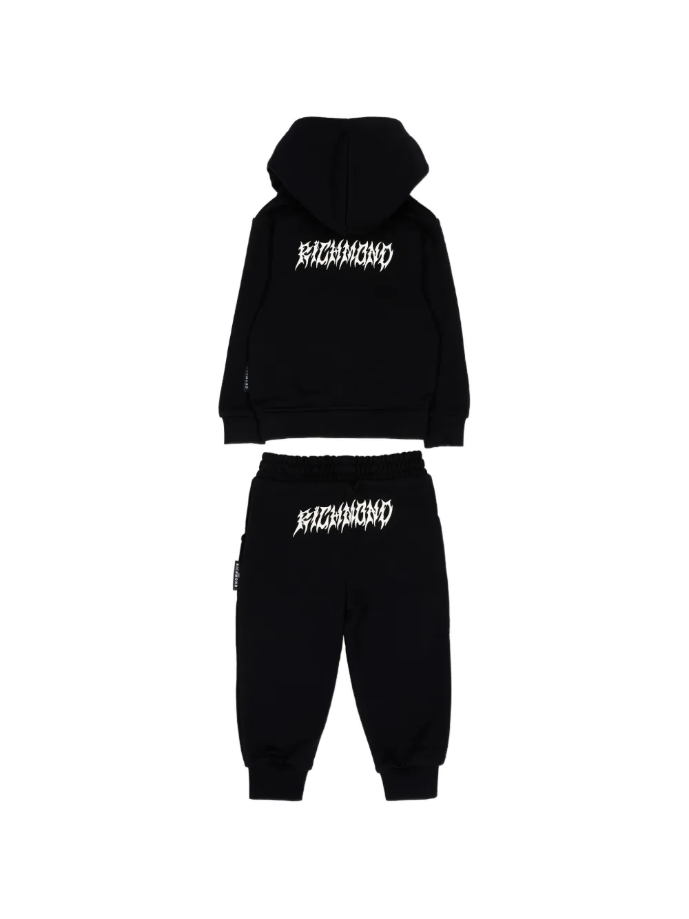 John Richmond Junior Trainingspak met logoprint Zwart
