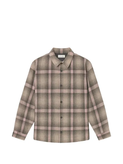 FRAME check-pattern button-up shirt