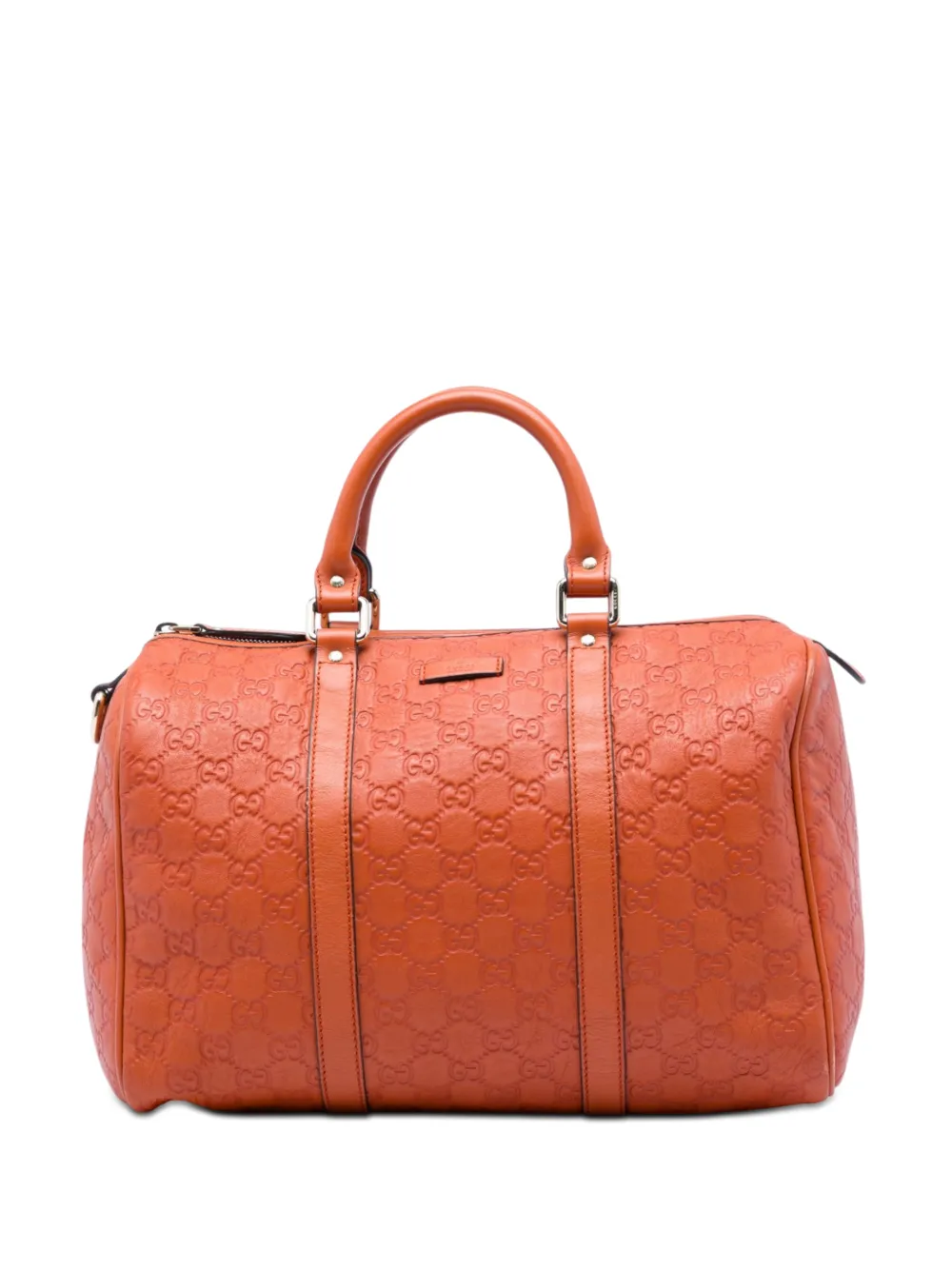 Gucci Pre-Owned 2016-2026 Medium Guccissima Joy boston bag - Orange