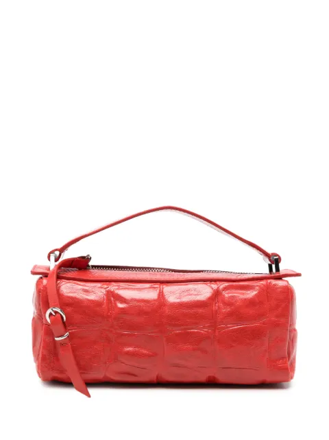 MSGM crocodile-effect buckle-detail tote bag