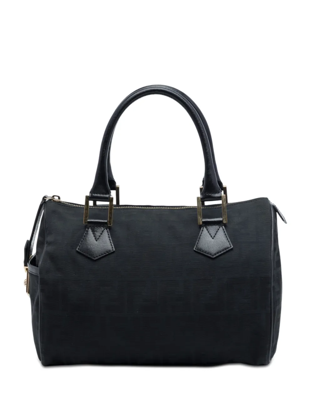Fendi Pre-Owned Borsa Boston in tela con motivo Zucca 2010-2026 - Nero