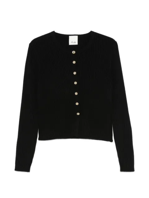 Allude ribbed-knit button-up cardigan