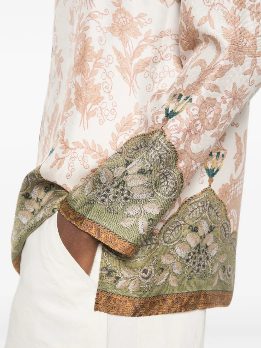 Pierre-Louis Mascia Zijden blouse Beige
