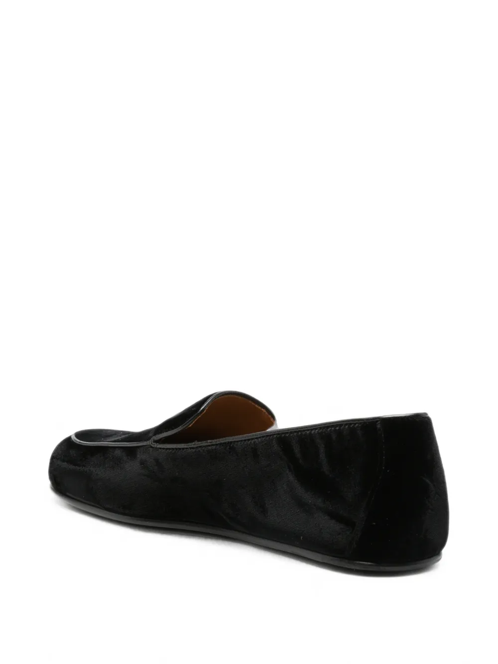 TOM FORD Leo velvet piped loafers Zwart