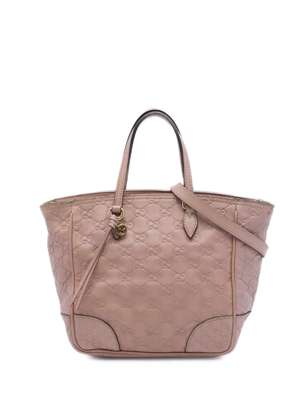 Gucci Pre-Owned Borsa a tracolla Bree piccola in pelle Guccissima 2016-2026 - Rosa