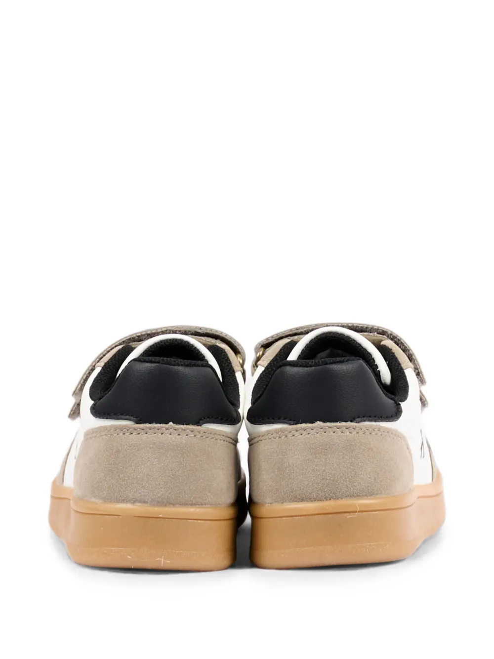 Calvin Klein Kids leather sneakers Wit