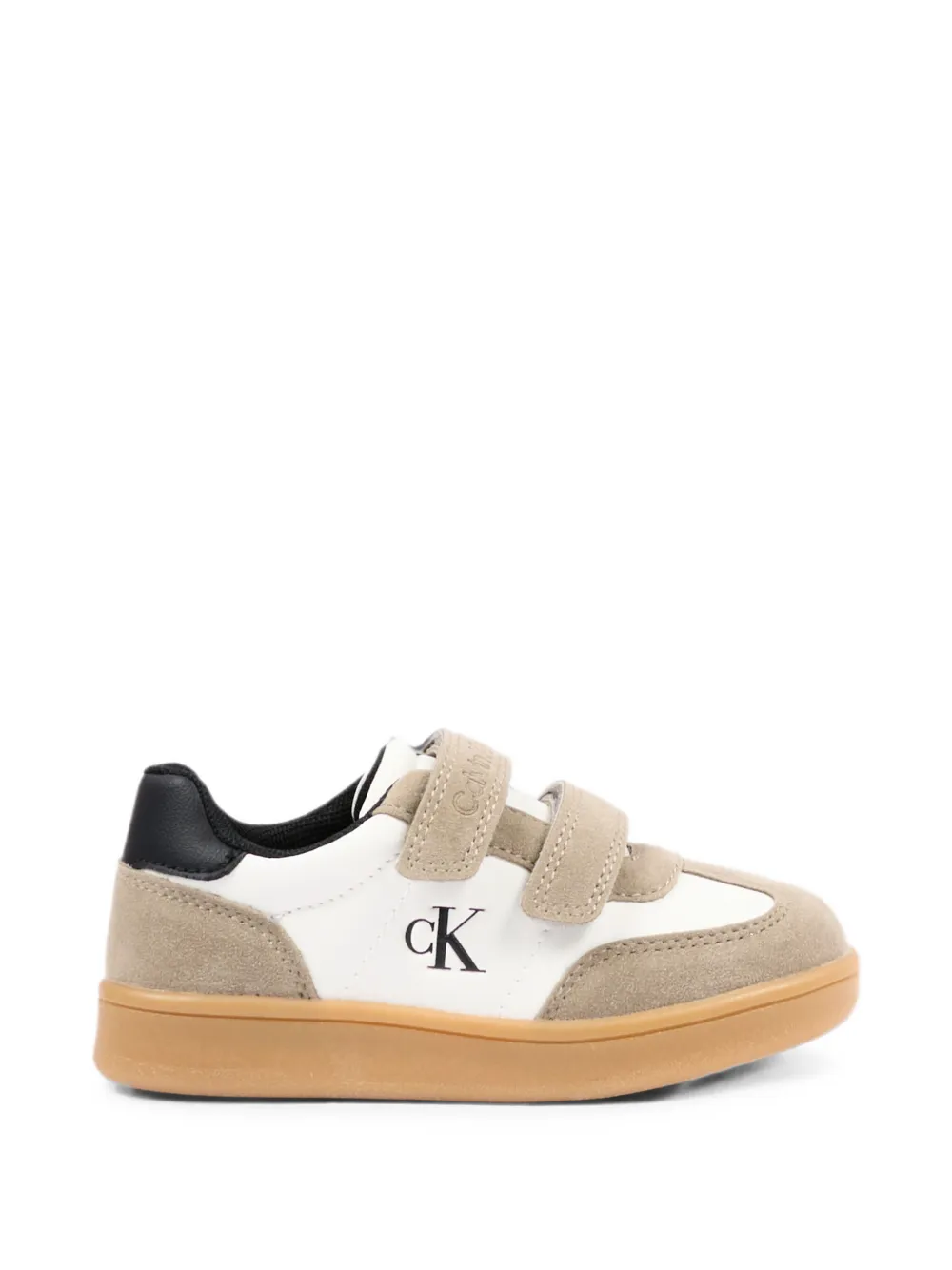 Calvin Klein Kids leather sneakers - Bianco
