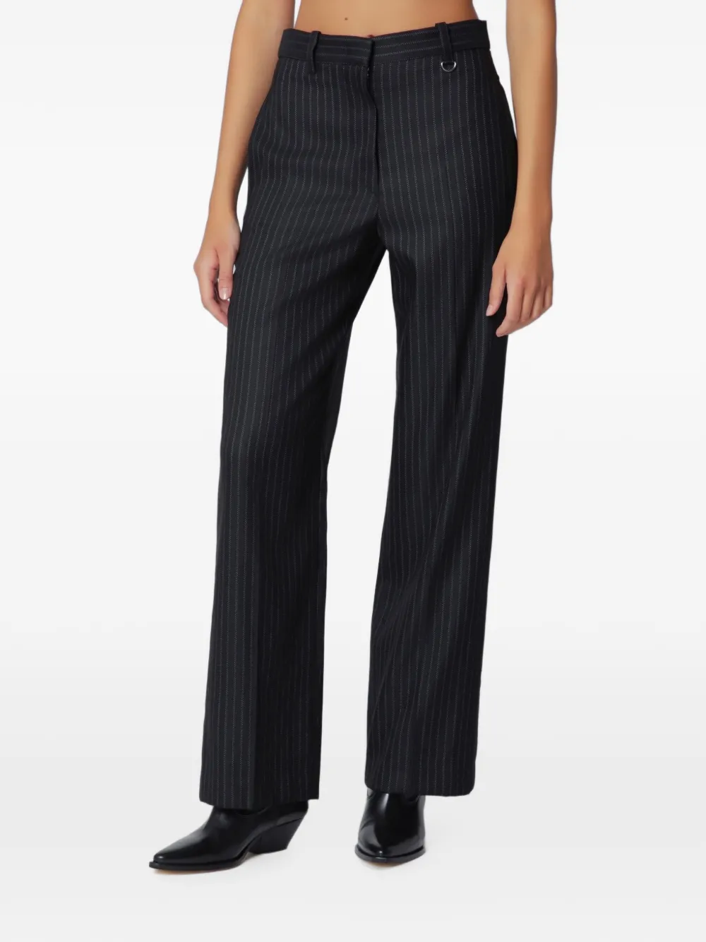 ISABEL MARANT pinstripe-pattern trousers - Nero