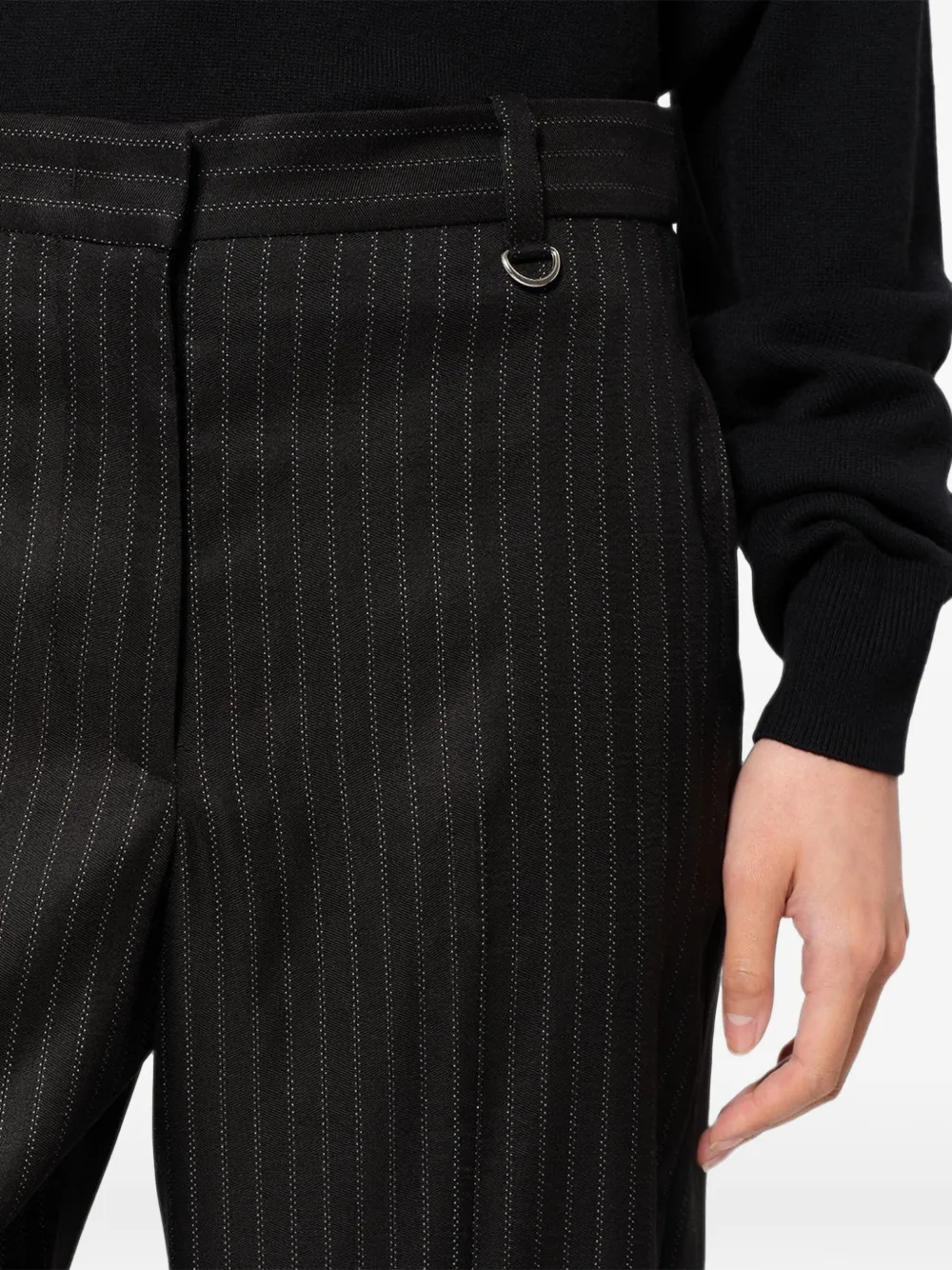 ISABEL MARANT Noanda broek met krijtstreep Zwart