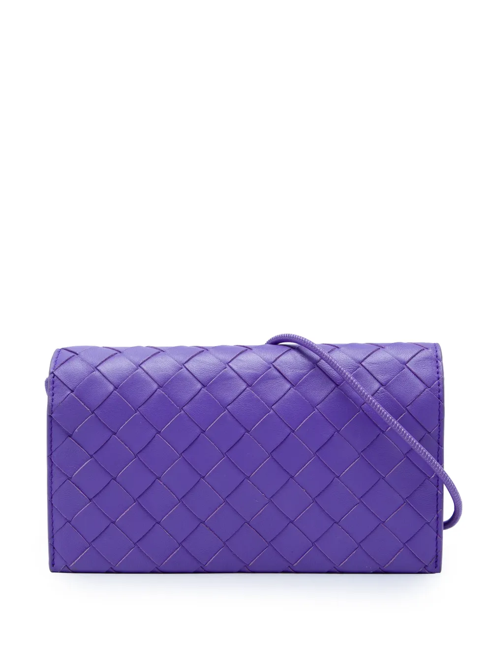 Bottega Veneta Pre-Owned 2012-2026 Intrecciato Umhängetasche aus Nappaleder mit Kettenriemen - Violett