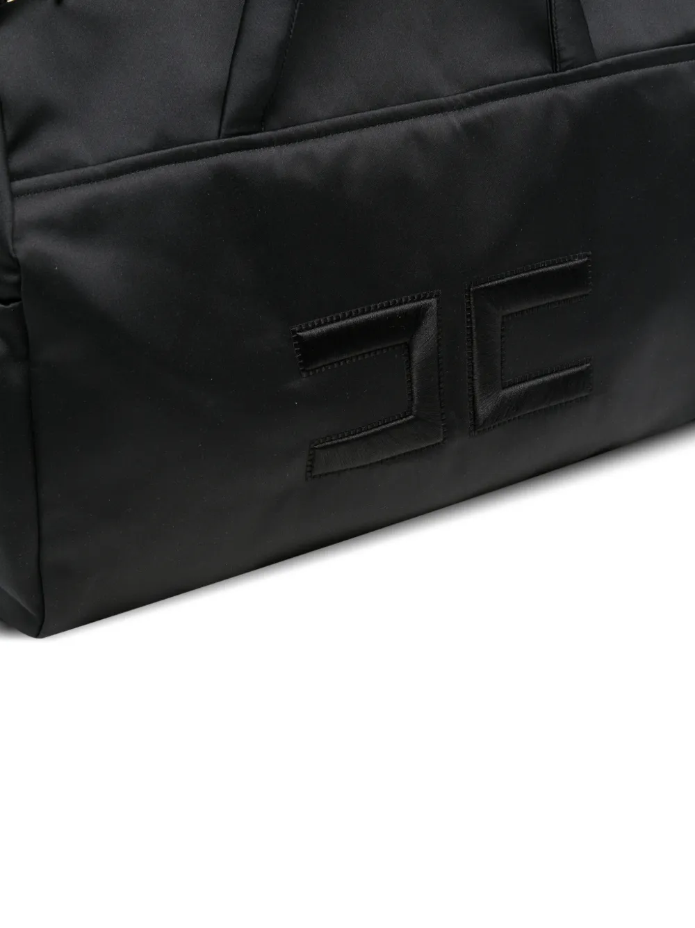 Elisabetta Franchi La Mia Bambina Luiertas met logopatch Zwart