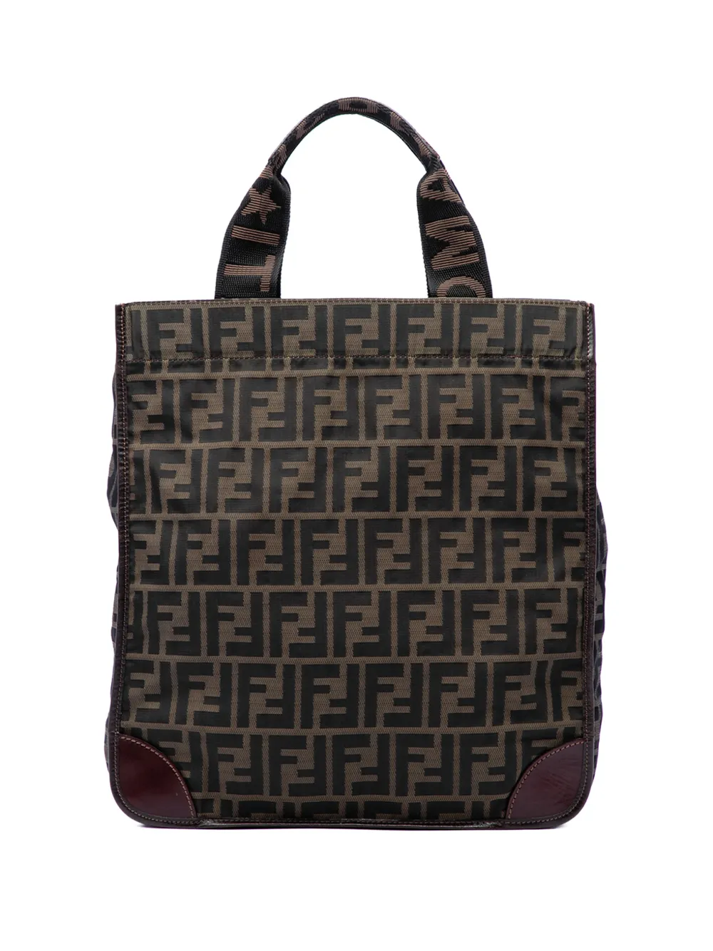 Fendi Pre-Owned 2000-2010 Zucca Canvas Shopping tote bag - Brown