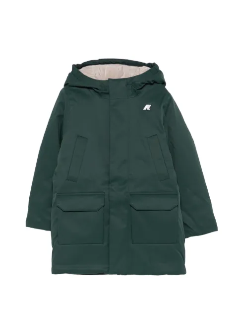 K Way Kids P. Jacko Marmotta hooded logo-patch jacket
