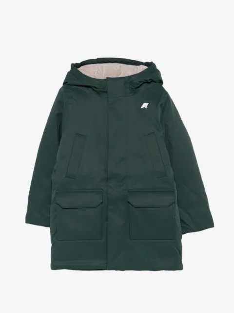 K Way Kids P. Jacko Marmotta hooded logo-patch jacket
