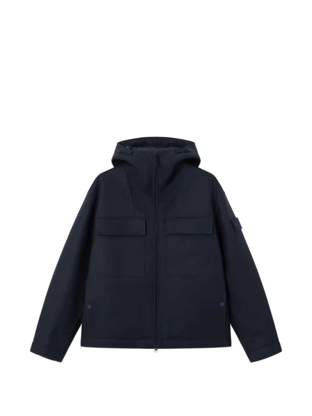 Stone Island 4100026 panno lana nylon_S.I. ghost jacket Blauw