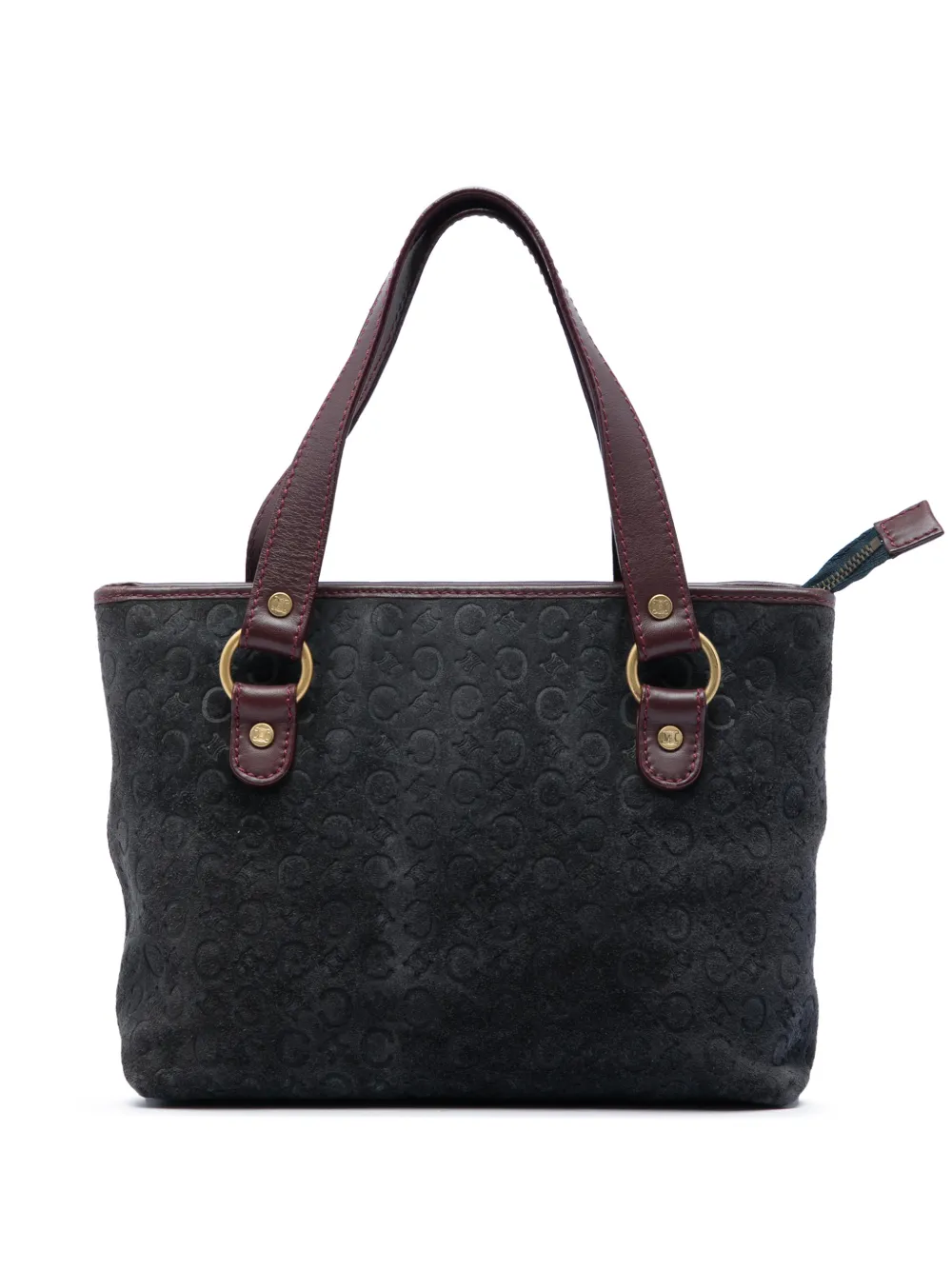 Celine Pre-Owned 2000 C Macadam Suede handbag - Grey