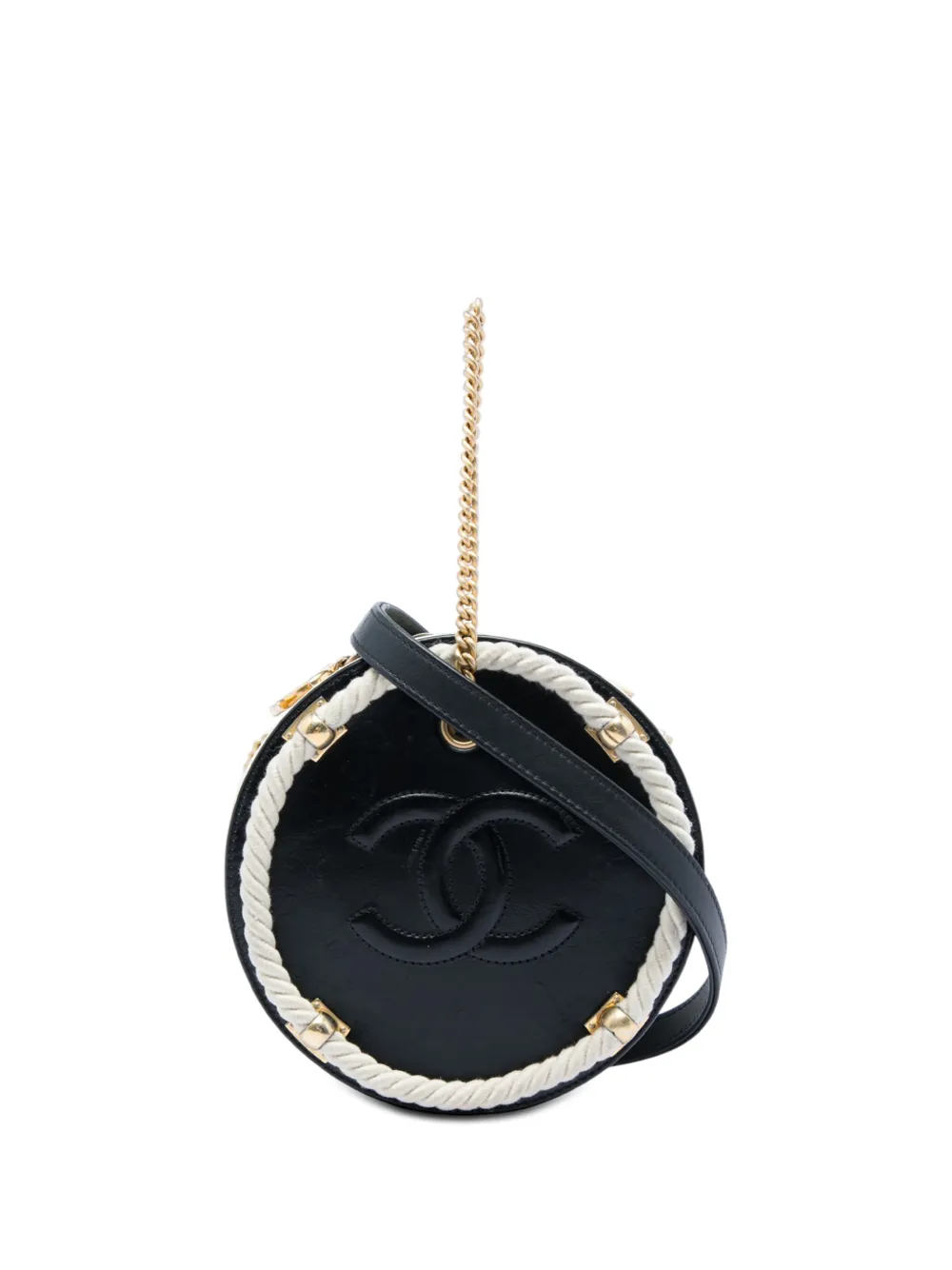 CHANEL Pre-Owned Borsa a tracolla En Vogue in pelle di vitello con effetto stropicciato 2019 - Nero