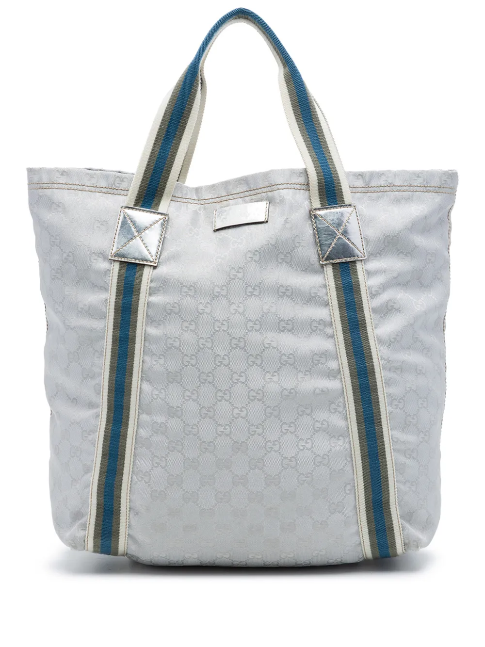 Gucci Pre-Owned 2016-2026 GG Canvas Web tote bag - Grey
