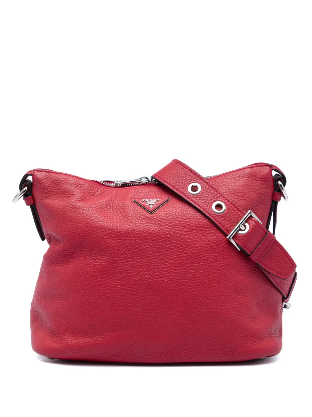 Prada Pre-Owned 2010-2026 mini Vitello Daino Schultertasche - Rot