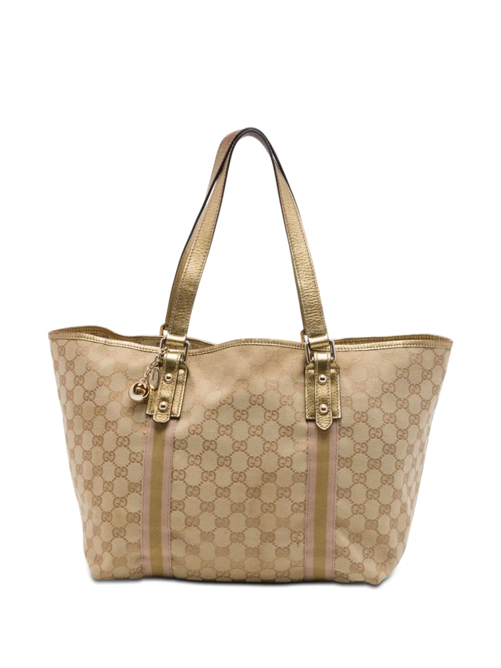 Gucci Pre-Owned Borsa tote Jolicoeur in tela GG grande 2016-2026 - Oro