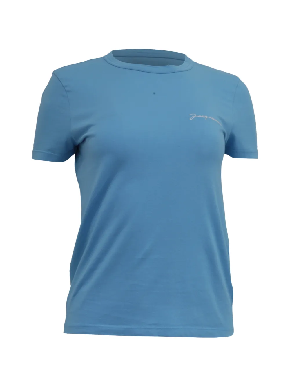 Pre-owned Jacquemus Brodé Logo-embroidered T-shirt In Blue