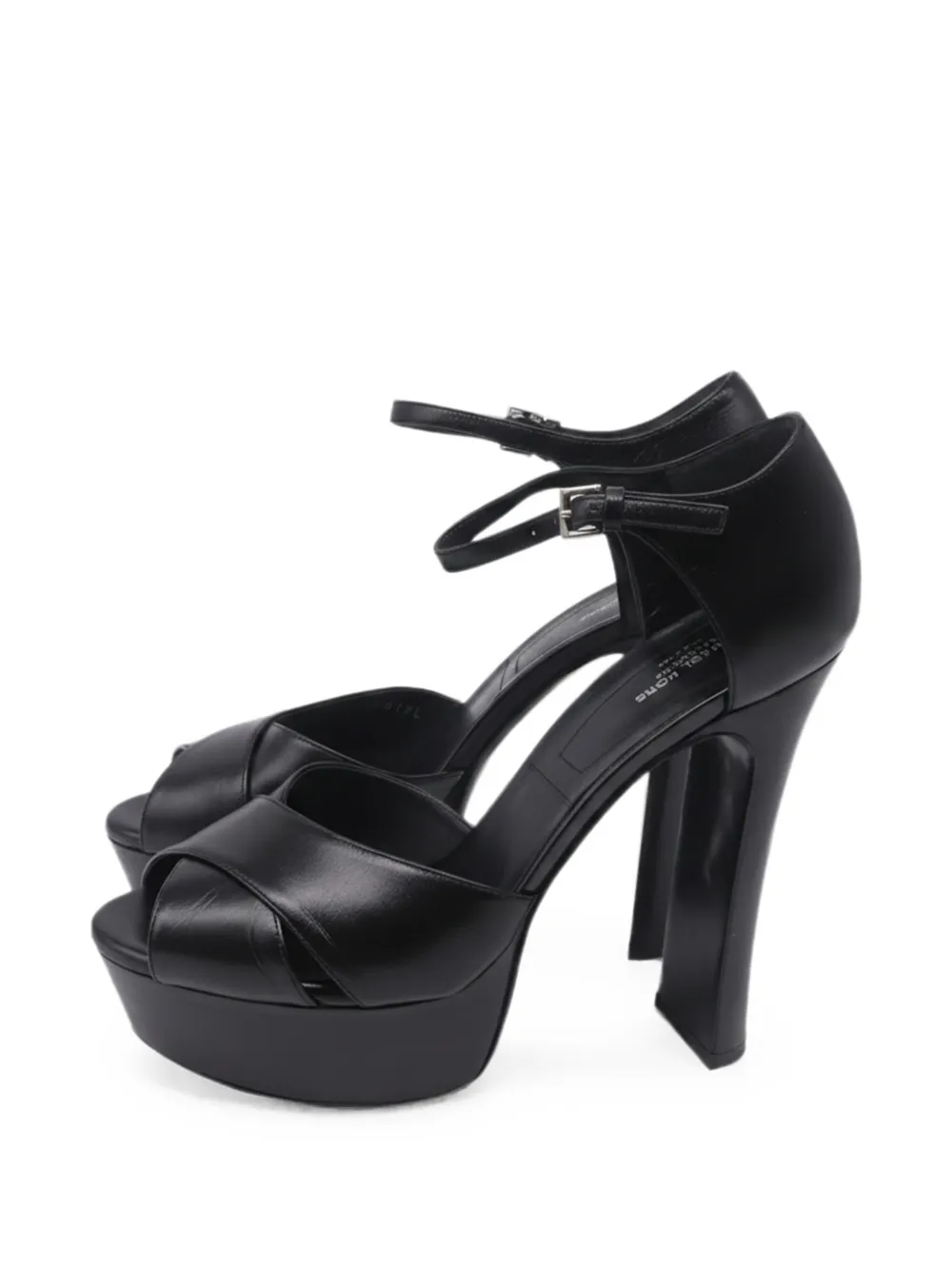 Pre-owned Michael Kors Vintage 2010-2020s Huxley Platform Sandals In Black