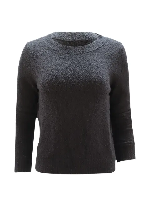 Vince boucle navy blue cotton sweater