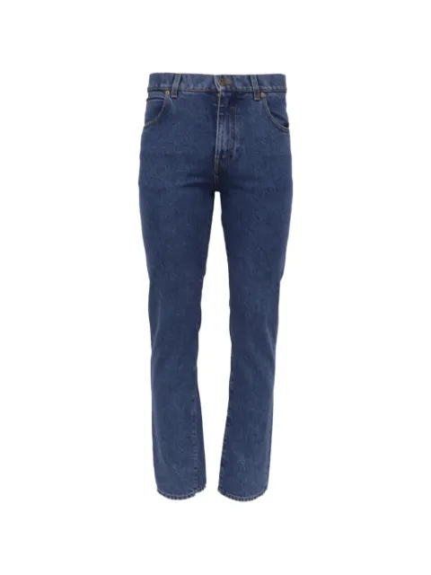 Balmain Pre-Owned slim-fit in blue cotton jeans