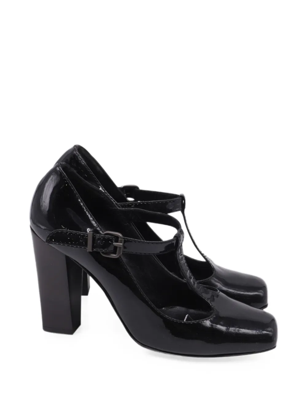 Fendi Pre-Owned Square toe Mary Jane pumps - Nero